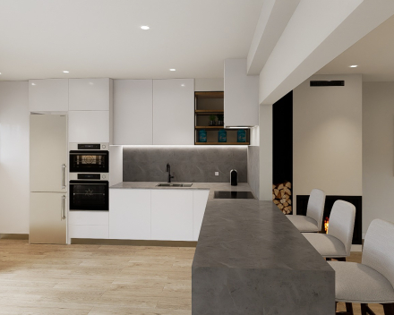 possibilidade de renovar e modernizar a sala e a cozinha