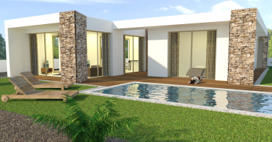 Moderne gelijkvloerse woning in Serra de Bouro