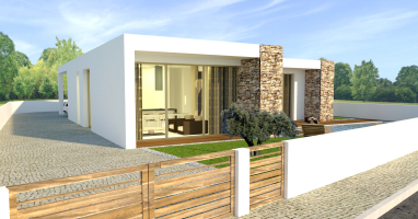 Moderne gelijkvloerse woning in Serra de Bouro