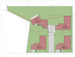 Nieuwbouwproject met 4 individuele woningen in Lagoa de Cão
