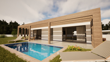 Nieuwbouwproject met 4 individuele woningen in Lagoa de Cão