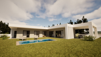 Nieuwbouwproject met 4 individuele woningen in Lagoa de Cão