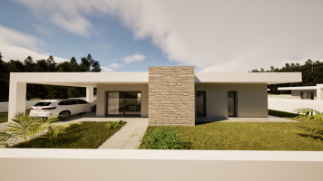 Nieuwbouwproject met 4 individuele woningen in Lagoa de Cão