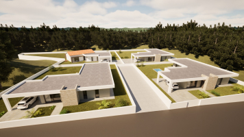 Nieuwbouwproject met 4 individuele woningen in Lagoa de Cão