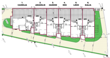 Nieuwbouwproject met 6 woningen in een condominium in Leiria