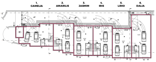Nieuwbouwproject met 6 woningen in een condominium in Leiria